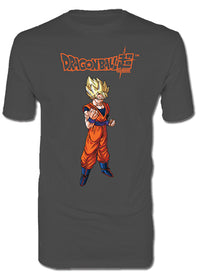Thumbnail for DRAGON BALL SUPER- SS GOKU WITH FIST FRONT MENS SCREEN PRINT T-SHIRT