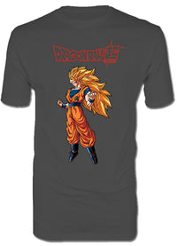 Thumbnail for DRAGON BALL SUPER- SS3 GOKU MENS SCREEN PRINT T-SHIRT