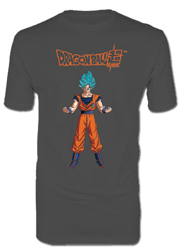 DRAGON BALL SUPER- SS BLUE GOKU SCREEN PRINT MENS T-SHIRT
