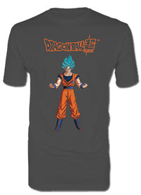Thumbnail for DRAGON BALL SUPER- SS BLUE GOKU SCREEN PRINT MENS T-SHIRT