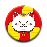 Thumbnail for Lucky Cat - Calico Round Pinback Button (1.25