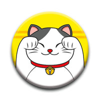 Thumbnail for Lucky Cat - Paws Up Round Pinback Button (1.25