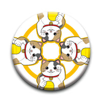 Thumbnail for Lucky Cat - Compass Round Pinback Button (1.25