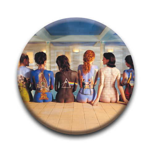 Pink Floyd - Back Art Round Pinback Button (1.25") – 6 PC PPK