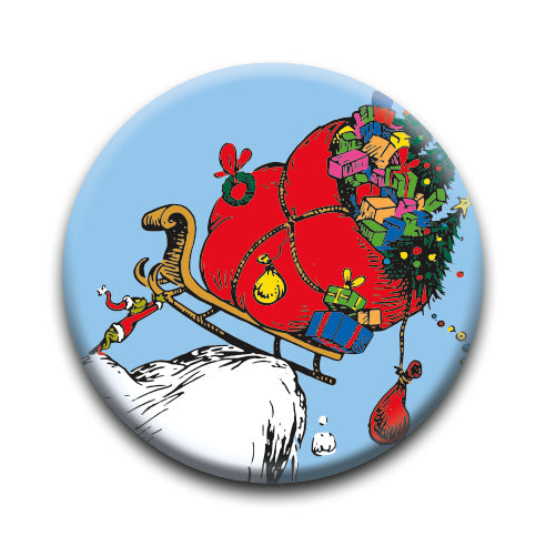 Grinch - Christmas Mt Crumpit Round Pinback Button (1.25") – 6 PC PPK