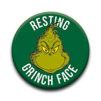 Thumbnail for Grinch - Christmas Grinch Face Round Pinback Button (1.25