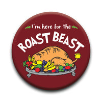 Thumbnail for Grinch - Christmas Roast Beast Round Pinback Button (1.25