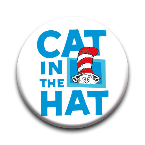 Cat in The Hat - Peekaboo Round Pinback Button (1.25") – 6 PC PPK