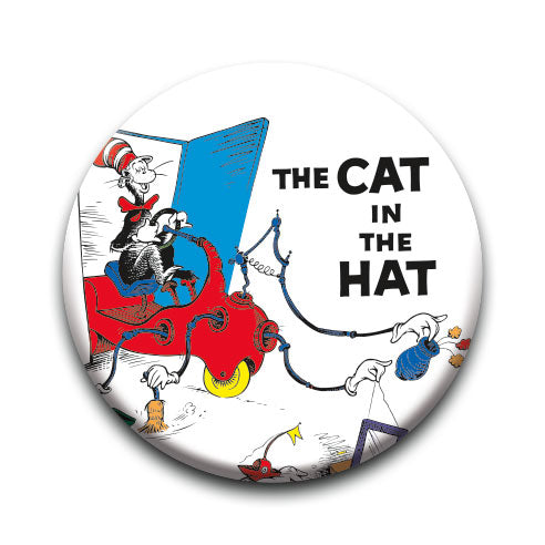 Cat in The Hat - Clean Up Round Pinback Button (1.25") – 6 PC PPK