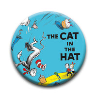 Thumbnail for Cat in The Hat - All Things Fall Round Pinback Button (1.25