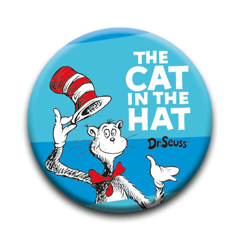 Cat in The Hat - Cat Stripes Round Pinback Button (1.25") – 6 PC PPK