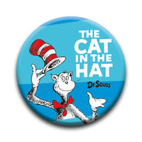 Thumbnail for Cat in The Hat - Cat Stripes Round Pinback Button (1.25