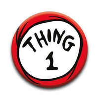 Thumbnail for Cat in The Hat - Thing One Round Pinback Button (1.25