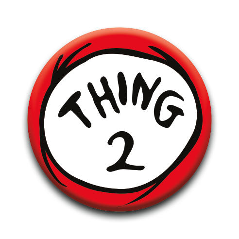 Cat in The Hat - Thing Two Round Pinback Button (1.25") – 6 PC PPK