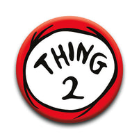 Thumbnail for Cat in The Hat - Thing Two Round Pinback Button (1.25