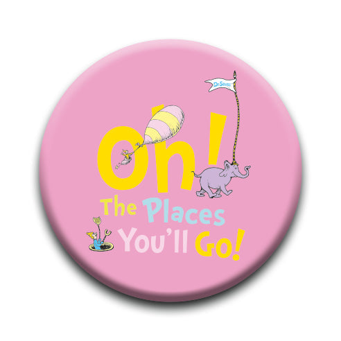 Oh, the Places You'll Go! - Fly Round Pinback Button (1.25") – 6 PC PPK