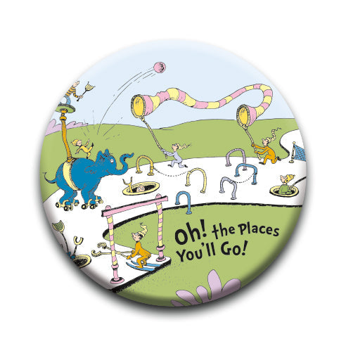 Oh, the Places You'll Go! - Winner Round Pinback Button (1.25") – 6 PC PPK