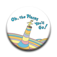 Thumbnail for Oh, the Places You'll Go! - Cover Round Pinback Button (1.25