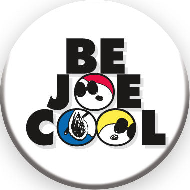Peanuts Joe Cool - Be Joe Cool - Round Pinback Button (1.25") – 6 PC PPK
