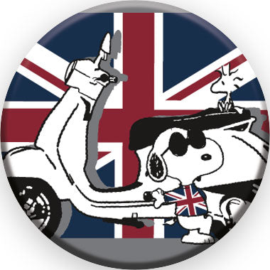 Peanuts Joe Cool - United Kingdom Round Pinback Button (1.25") – 6 PC PPK