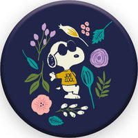 Thumbnail for Peanuts Joe Cool - Flowers Round Pinback Button (1.25