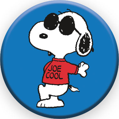 Peanuts Joe Cool - Lean Round Pinback Button (1.25") – 6 PC PPK
