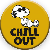 Thumbnail for Peanuts Joe Cool - Chill Out Round Pinback Button (1.25