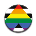 Pride Flags - Ally Round Pinback Button (1.25") – 6 PC PPK