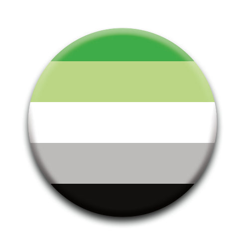 Pride Flags - Aromantic Round Pinback Button (1.25") – 6 PC PPK