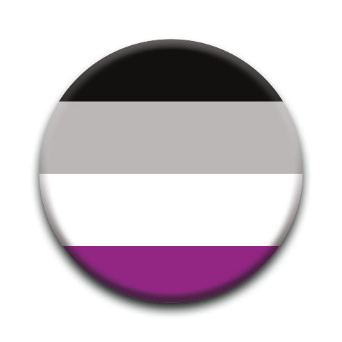 Pride Flags - Asexual Round Pinback Button (1.25") – 6 PC PPK