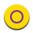 Pride Flags - Intersex Round Pinback Button (1.25") – 6 PC PPK