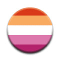 Pride Flags - Lesbian Round Pinback Button (1.25") – 6 PC PPK