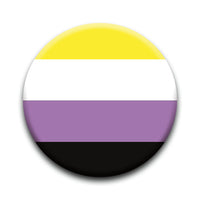 Thumbnail for Pride Flags - Non - Binary Round Pinback Button (1.25