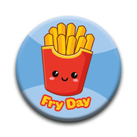Thumbnail for Kawaii Foods - Fries Round Pinback Button (1.25