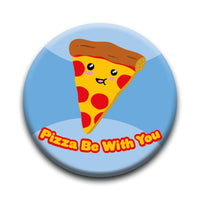 Thumbnail for Kawaii Foods - Pizza Round Pinback Button (1.25