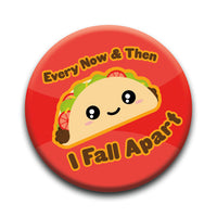 Thumbnail for Kawaii Foods - Taco Round Pinback Button (1.25