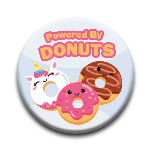 Kawaii Foods - Donut Round Pinback Button (1.25") – 6 PC PPK