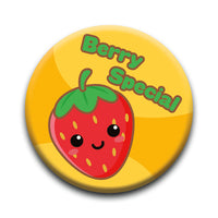 Thumbnail for Kawaii Foods - StrawberryRound Pinback Button (1.25