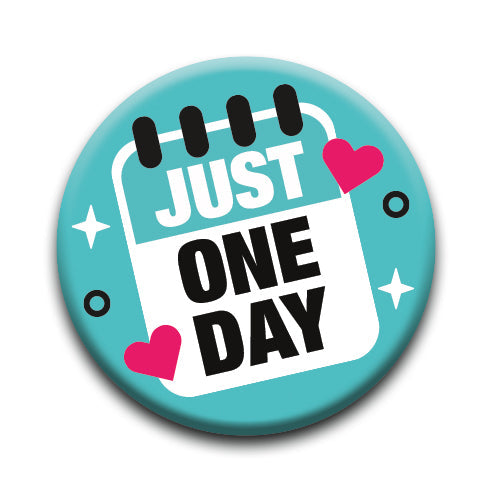 K-POP - Just One Day Round Pinback Button (1.25") – 6 PC PPK