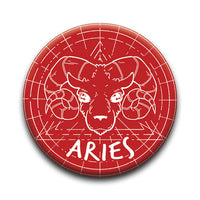 Thumbnail for Horoscope - Aries Round Pinback Button (1.25