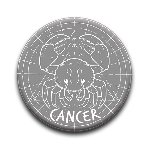 Horoscope - Cancer Round Pinback Button (1.25") – 6 PC PPK