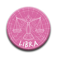 Thumbnail for Horoscope - Libra Round Pinback Button (1.25