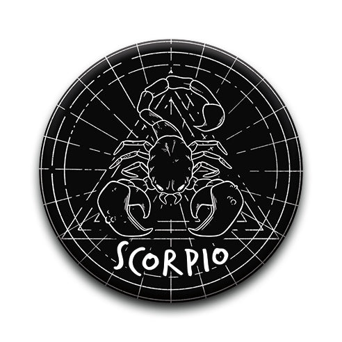 Horoscope - Scorpio Round Pinback Button (1.25") – 6 PC PPK