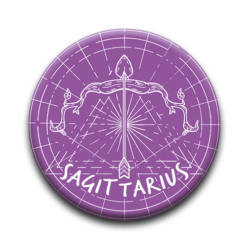 Horoscope - Sagittarius Round Pinback Button (1.25") – 6 PC PPK