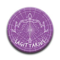 Thumbnail for Horoscope - Sagittarius Round Pinback Button (1.25