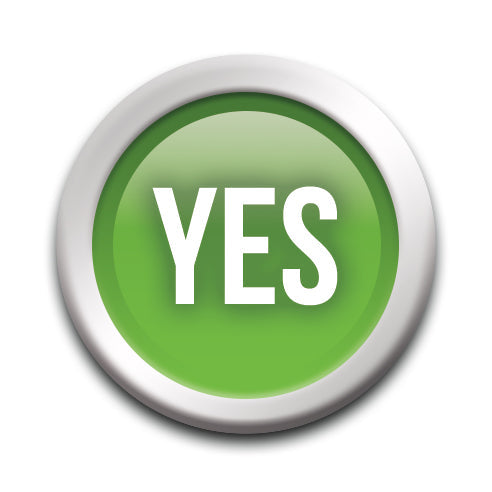 Buttons - Yes - Round Pinback Button (1.25") – 6 PC PPK