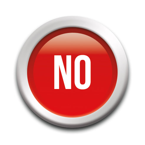 Buttons - No - Round Pinback Button (1.25") – 6 PC PPK