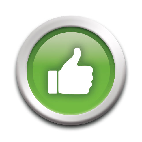 Buttons - Thumbs Up - Round Pinback Button (1.25") – 6 PC PPK