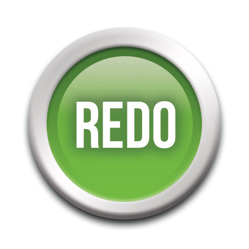 Buttons - Redo - Round Pinback Button (1.25") – 6 PC PPK