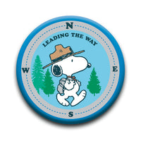 Thumbnail for Peanuts Beagle Scouts - Leading The Way Round Pinback Button (1.25